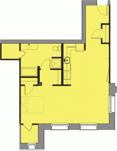 Studio Floor Plan E