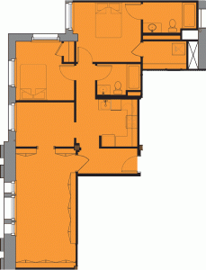 two bedroom apartment R